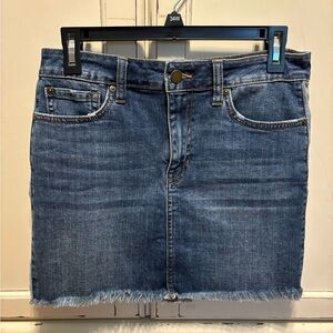 Just black denim skirt